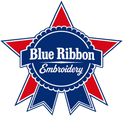 Blue Ribbon Embroidery logo